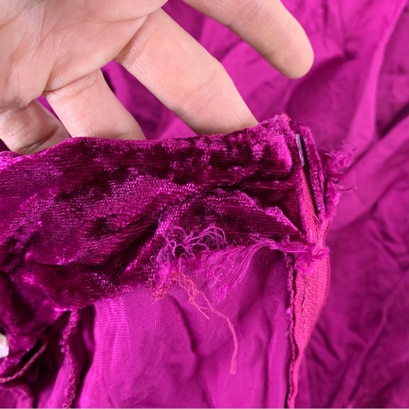 Vintage Betsey Johnson Punk Label Crushed Velvet Dress - Picture 8 of 9